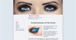 Desktop Screenshot of amourlashes.com