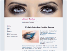 Tablet Screenshot of amourlashes.com